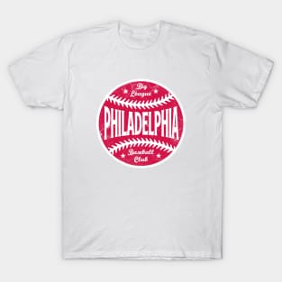 Philadelphia Retro Big League Baseball - White T-Shirt